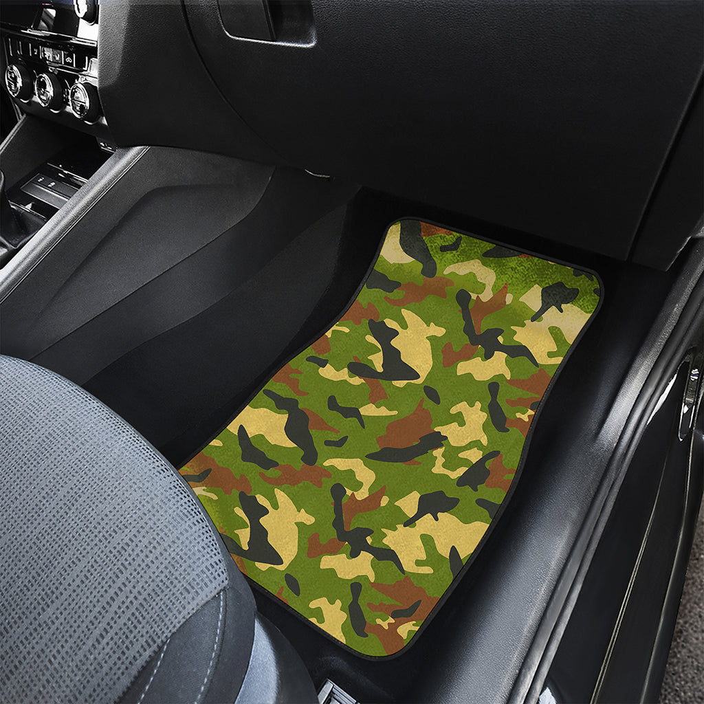 Military Camouflage Print Front Car Floor Mats