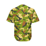 Military Camouflage Print Men's Baseball Jersey