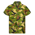 Military Camouflage Print Men's Short Sleeve Shirt