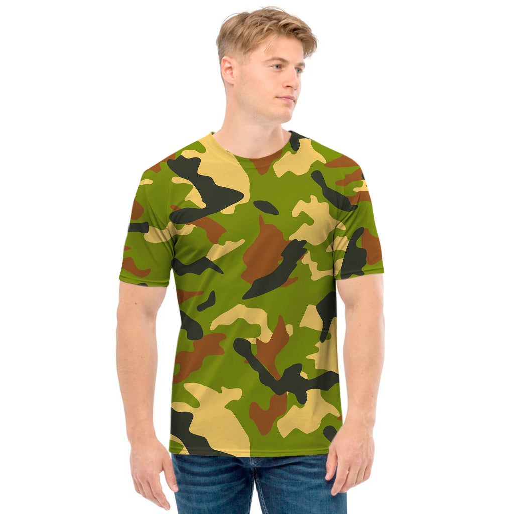 Military Camouflage Print Men's T-Shirt