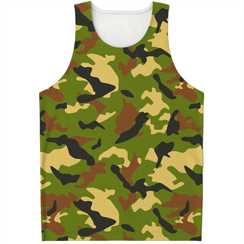 Military Camouflage Print Men's Tank Top