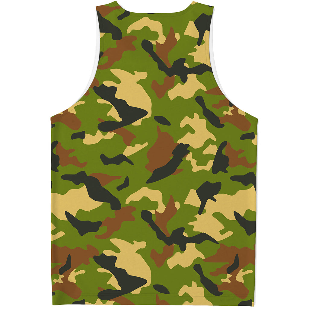 Military Camouflage Print Men's Tank Top
