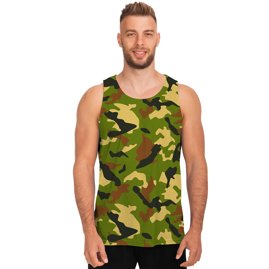 Military Camouflage Print Men's Tank Top