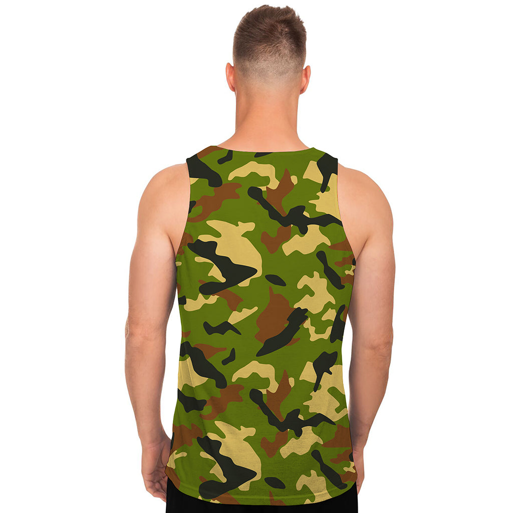 Military Camouflage Print Men's Tank Top