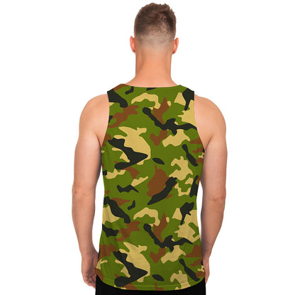 Military Camouflage Print Men's Tank Top
