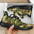 Military Camouflage Print Mesh Knit Shoes