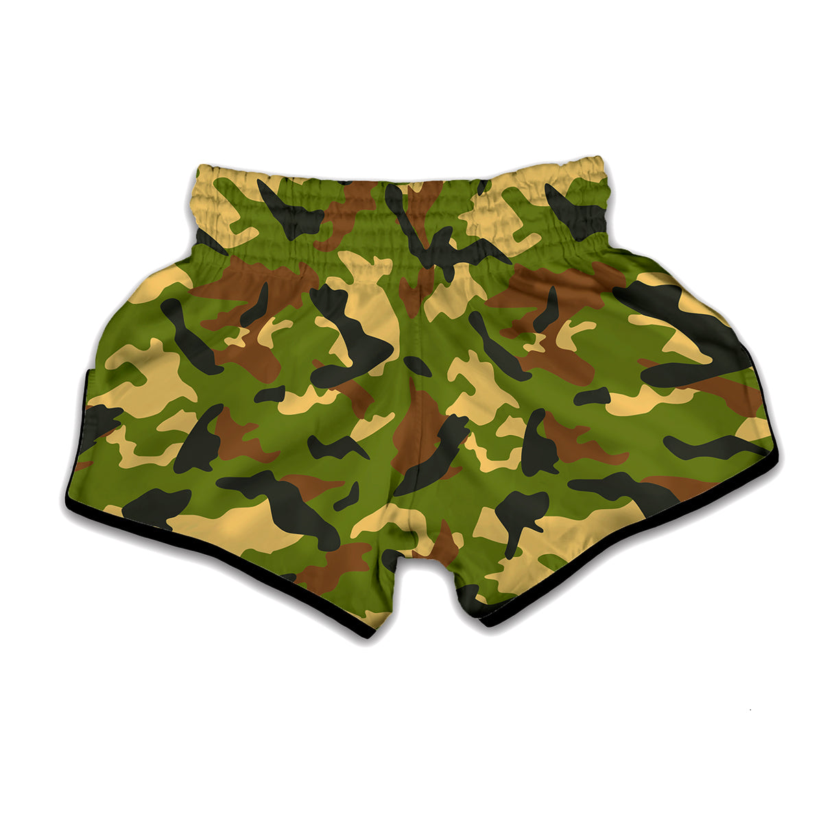 Military Camouflage Print Muay Thai Boxing Shorts