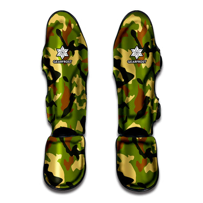 Military Camouflage Print Muay Thai Shin Guard