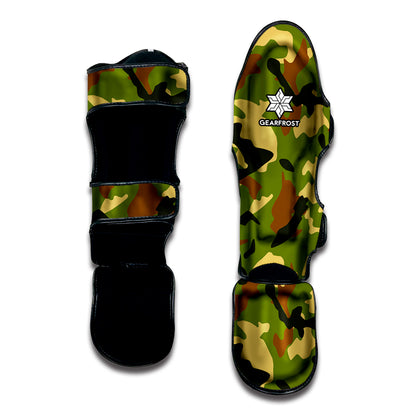 Military Camouflage Print Muay Thai Shin Guard