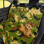 Military Camouflage Print Pet Car Back Seat Cover