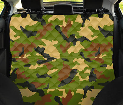 Military Camouflage Print Pet Car Back Seat Cover
