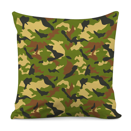 Military Camouflage Print Pillow Cover