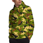 Military Camouflage Print Pullover Hoodie