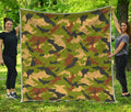 Military Camouflage Print Quilt