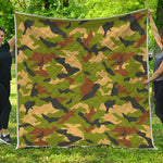 Military Camouflage Print Quilt