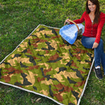 Military Camouflage Print Quilt