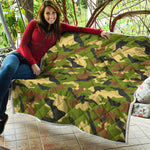 Military Camouflage Print Quilt
