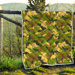 Military Camouflage Print Quilt