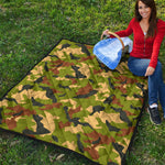 Military Camouflage Print Quilt