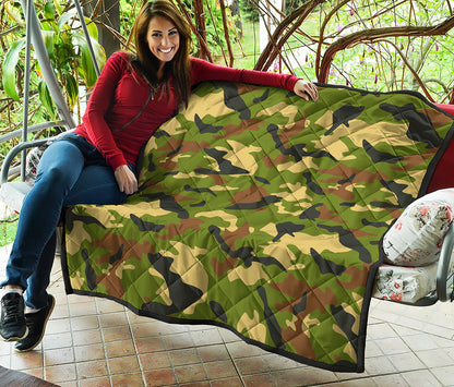 Military Camouflage Print Quilt