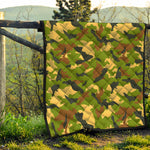 Military Camouflage Print Quilt