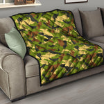Military Camouflage Print Quilt