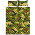 Military Camouflage Print Quilt Bed Set