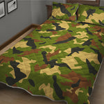 Military Camouflage Print Quilt Bed Set