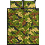 Military Camouflage Print Quilt Bed Set
