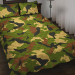 Military Camouflage Print Quilt Bed Set