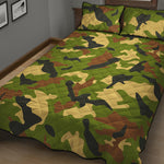 Military Camouflage Print Quilt Bed Set