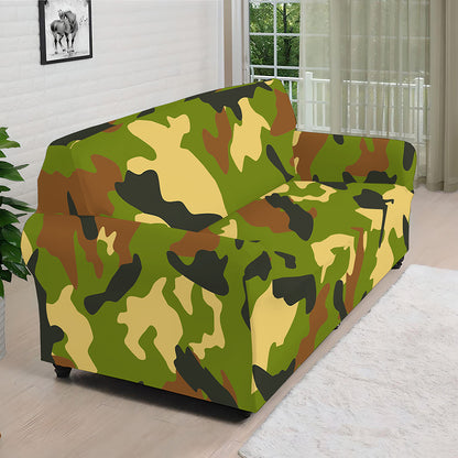 Military Camouflage Print Sofa Cover
