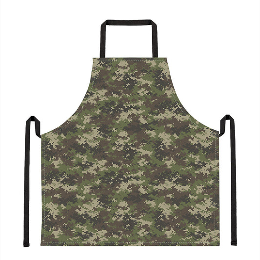 Military Digital Camo Pattern Print Apron