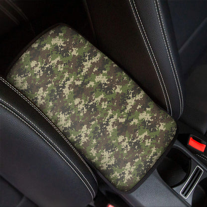 Military Digital Camo Pattern Print Car Center Console Cover