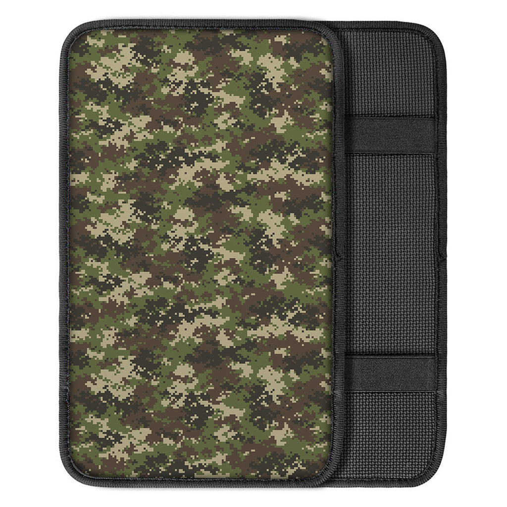 Military Digital Camo Pattern Print Car Center Console Cover