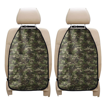 Military Digital Camo Pattern Print Car Seat Organizers