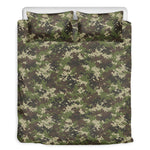 Military Digital Camo Pattern Print Duvet Cover Bedding Set