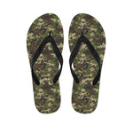 Military Digital Camo Pattern Print Flip Flops