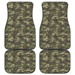 Military Digital Camo Pattern Print Front and Back Car Floor Mats