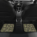 Military Digital Camo Pattern Print Front and Back Car Floor Mats