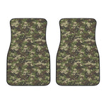 Military Digital Camo Pattern Print Front Car Floor Mats