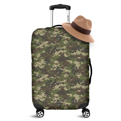 Military Digital Camo Pattern Print Luggage Cover