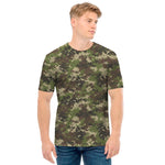Military Digital Camo Pattern Print Men's T-Shirt