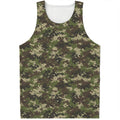 Military Digital Camo Pattern Print Men's Tank Top