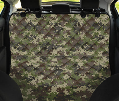 Military Digital Camo Pattern Print Pet Car Back Seat Cover