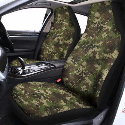 Military Digital Camo Pattern Print Universal Fit Car Seat Covers