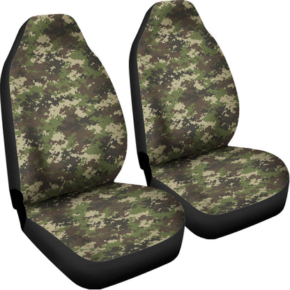 Military Digital Camo Pattern Print Universal Fit Car Seat Covers