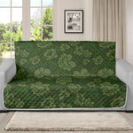 Military Green Camo Flower Pattern Print Futon Protector