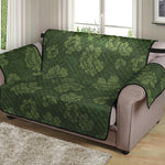 Military Green Camo Flower Pattern Print Loveseat Protector