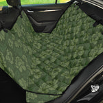 Military Green Camo Flower Pattern Print Pet Car Back Seat Cover